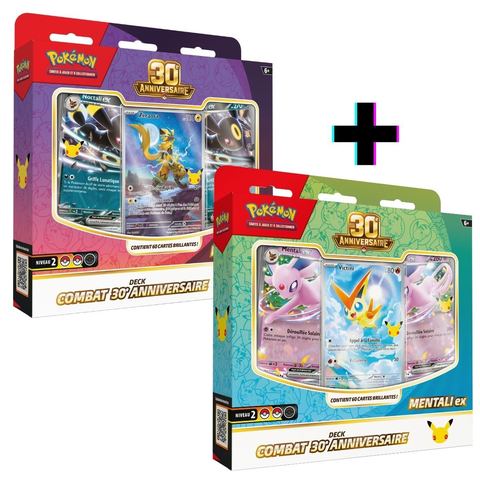 Pokémon 30e anniversaire — Lot de 2 decks de combat (FR)