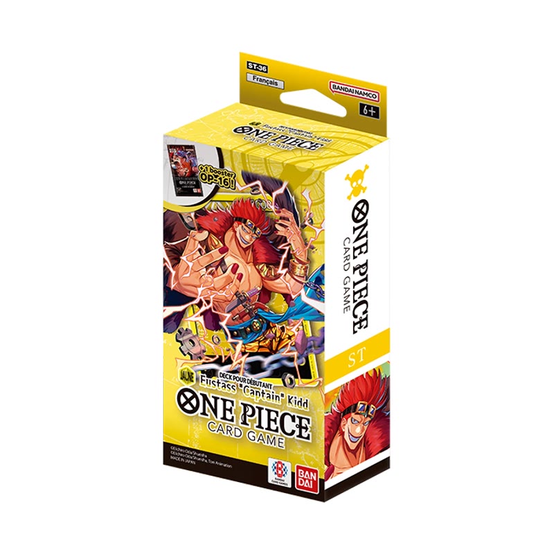 Deck de démarrage One Piece Jeu de cartes — ST-36 Yellow — Eustass "Captain" Kidd