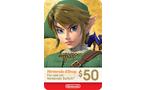 Carte cadeau Nintendo eShop 50,00 €