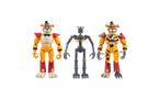 Figurine articulée Jazwares Five Nights at Freddy's Endo-Series Glamrock 15 cm avec Freddy and Shattered Glamrock Freddy Parts