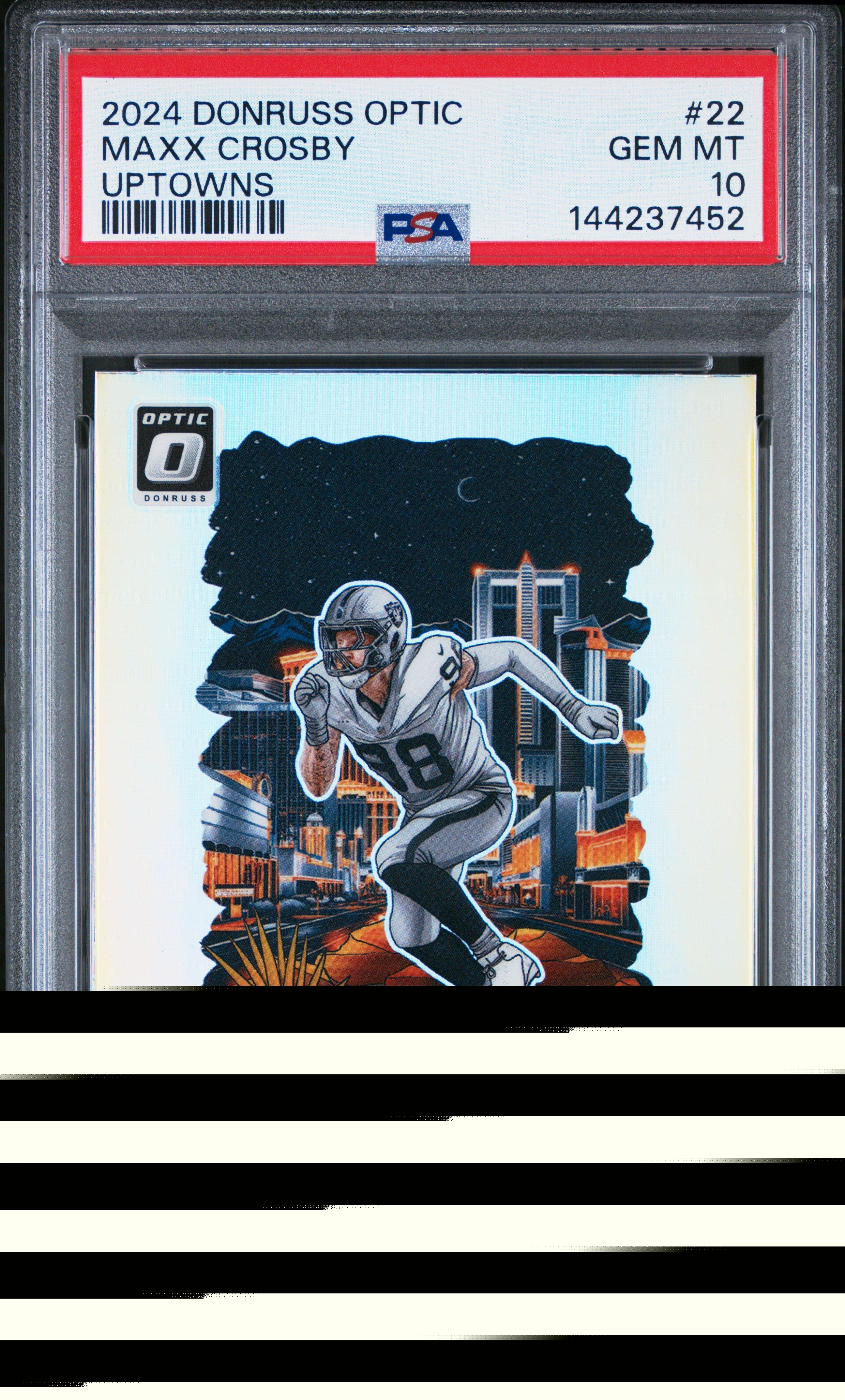 2024 Panini Donruss Optic Uptowns 22 Maxx Crosby PSA 10