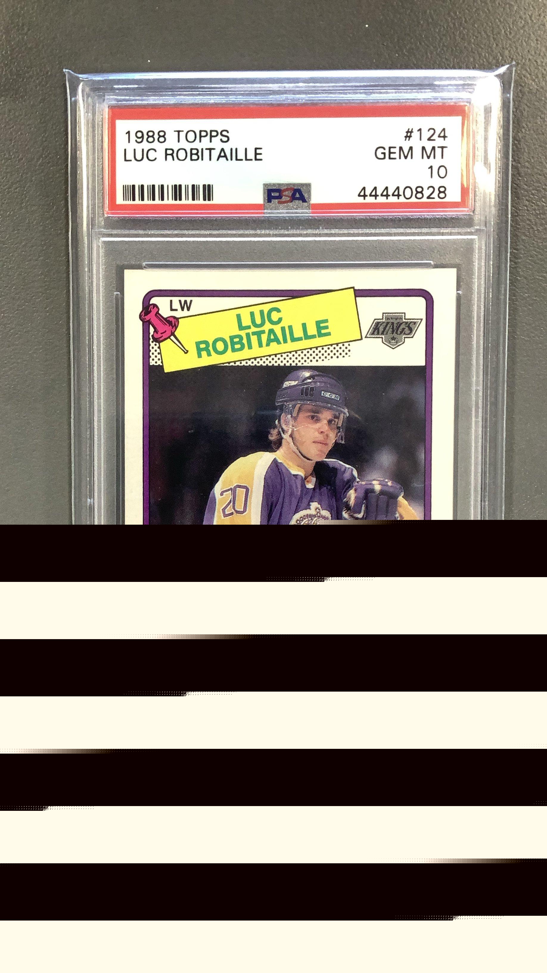 1988 Topps 124 Luc Robitaille PSA 10